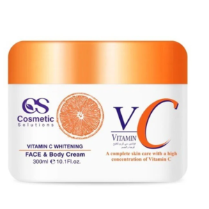 كريم كوزمتكس سولوشن بفيتامين سي لتفتيح الوجه والجسم - 300 مل