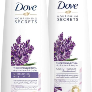 دوف شامبو 400مل + بلسم 320مل لتقوية وكثافة الشعر بخلاصة اللافندر