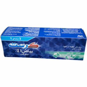 معجون تبييض الأسنان ثري دي وايت ديلوكس انتعاش المدخنين من كرست - 75مل