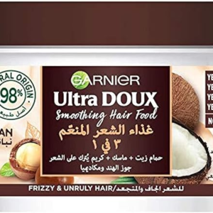 الترا دو غذاء الشعر المنعم 3 في 1 بجوز الهند من قارنييه - 390مل