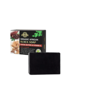 باي ماي الصابون الأسود الأفريقي بزبدة الكاكاو وفيتامين هـ - 120 جم