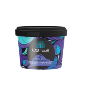 مقشر الوجه والجسم النيلة الزرقاء من ماركة اكسا 400 جرام