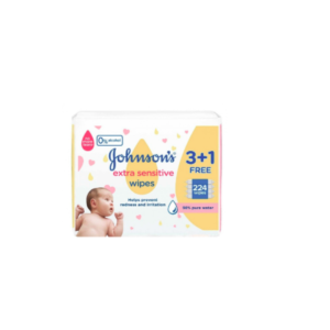 مناديل مبللة جونسون أطفال فائقة الحساسية 224 منديل