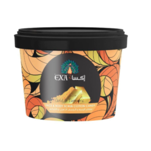 إكسا مقشر الوجه والجسم بالذهب والكركم 400 جم