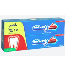 كرست معجون اسنان 2*125مل خصم 25%