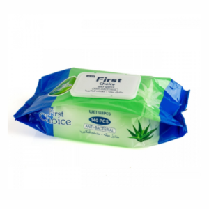 فيرست مناديل مبللة مضادة للبكتريا الصبار ، 140 قطعة