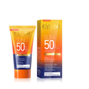 كريم واقي من الشمس للوجه بعامل حماية 50 من ايفلين - 50مل