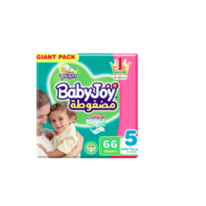 بيبي جوي حفائض مضغوطة مقاس 5 عبوة 66 حفاضة