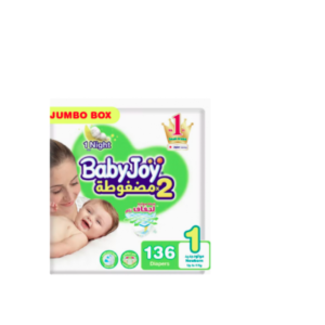 بيبى جوي _ صندوق جامبو مقاس (1) عدد 136 حبة