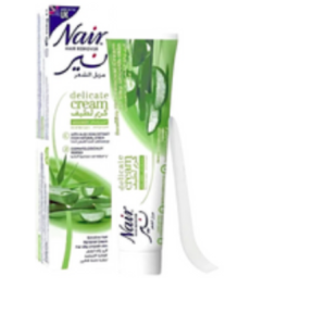 نير كريم لطيف لإزالة الشعر بخلاصة الصبار الطبيعي للجسم والساقان- 110 جرام