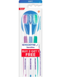 فرشاة أسنان سنسوداين ناعم 2+1 مجاناً
