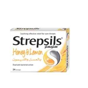 اقراص ملطفة للحلق بالعسل والليمون من ستربسلز 24 قرص