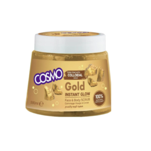 صنفرة للوجه والجسم بالذهب من كوزمو ، 500 مل