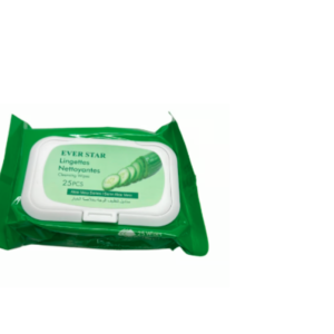 مناديل تنظيف الوجه بخلاصة الخيار من ايفر ستار - 25 منديل
