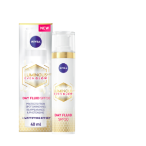 كريم النهار للوجه لومينوس 630 إيفن جلو مضاد للبقع الداكنة بعامل حماية 50 من نيفيا - 40مل