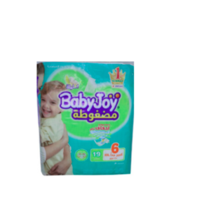 بيبي جوي عبوة اقتصادية من حفاضات بشريط لاصق مقاس 6 إكس إكس لارج لوزن 16 كجم فما فوق، عدد 19 قطعة