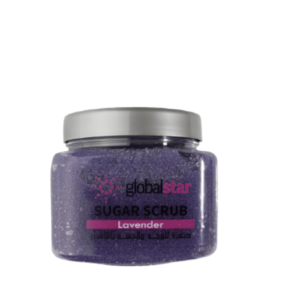 مقشر السكر للوجه والجسم باللافندر من جلوبال ستار - 600جم