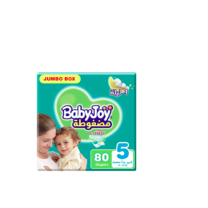 بيبي جوي حفائض مضغوطة مقاس 5 عبوة 80 حفاضة