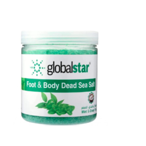 املاح البحر الميت للجسم والقدمين بالنعناع والشاي الاخضر من جلوبال ستار 1 كيلو