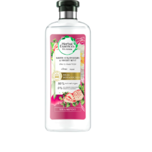 شامبو الفراولة البيضاء والنعناع لتنظيف الشعر من من هيربل ايسينسيز - 400 مل