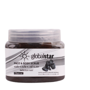 مقشر الوجه والجسم مستخلص من الفحم من جلوبال ستار - 500مل