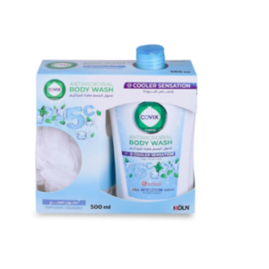 كيوفكس غسول مع ليفة مضاد للجراثيم 500 مل