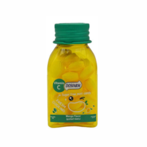 دوس فارم حلوى مع فيتامين بنكهة المانجو خالية من السكر 22جم