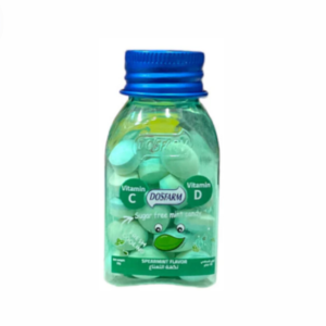 دوس فارم حلوى مع فيتامين بنكهة النعناع خالية من السكر 22جم