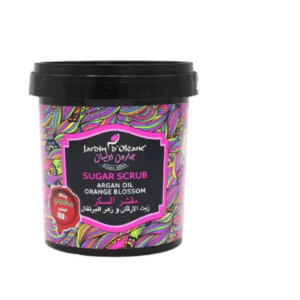 مقشر السكر بزيت الارغان وزهر البرتقال من جاردن اوليان - 300 جرام