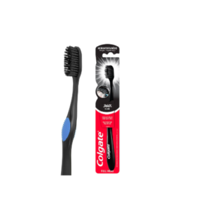 فرشاة اسنان فحم متوسط . رأس كامل من كولجيت