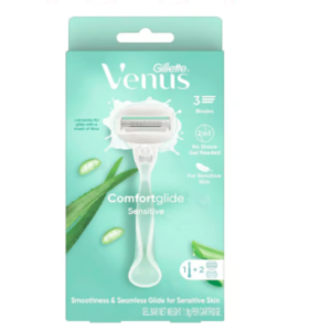 فينوس كومفورت جلايد شفرات الحلاقة النسائية الحساسة من جيليت , 3 قطع