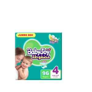 بيبي جوي حفائض مضغوطة مقاس 4 عبوة 96 حفاضة
