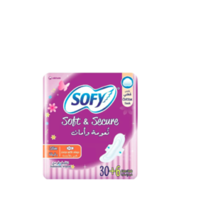 سوفي فوط نسائية - كبير بالاجنحة - نعومة وامان - رقيقة - 6+30 فوط