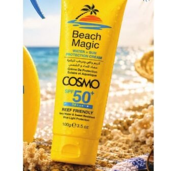كريم واقي ومرطب للبشرة مضاد للماء والشمس SPF 50+